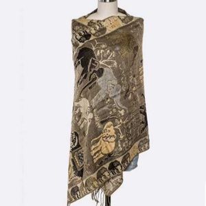 • Elephant Jacquard Scarf •